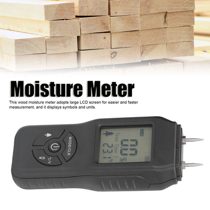 Wood Moisture Meter Large LCD Easy Operation ATC Function Wide Application Stable Accurate Durable Water V1294-YM0523-3111210502111