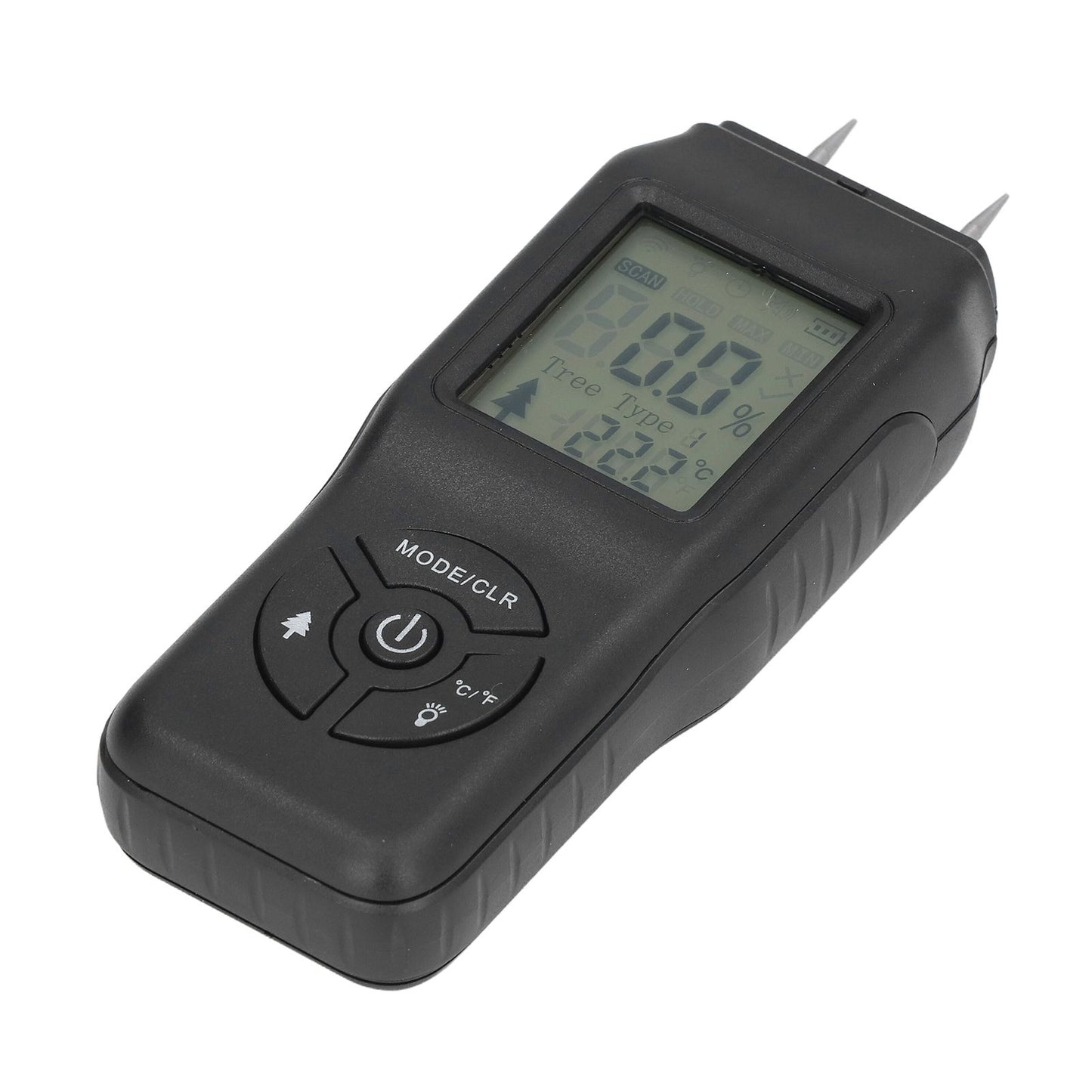 Wood Moisture Meter Large LCD Easy Operation ATC Function Wide Application Stable Accurate Durable Water V1294-YM0523-3111210502111