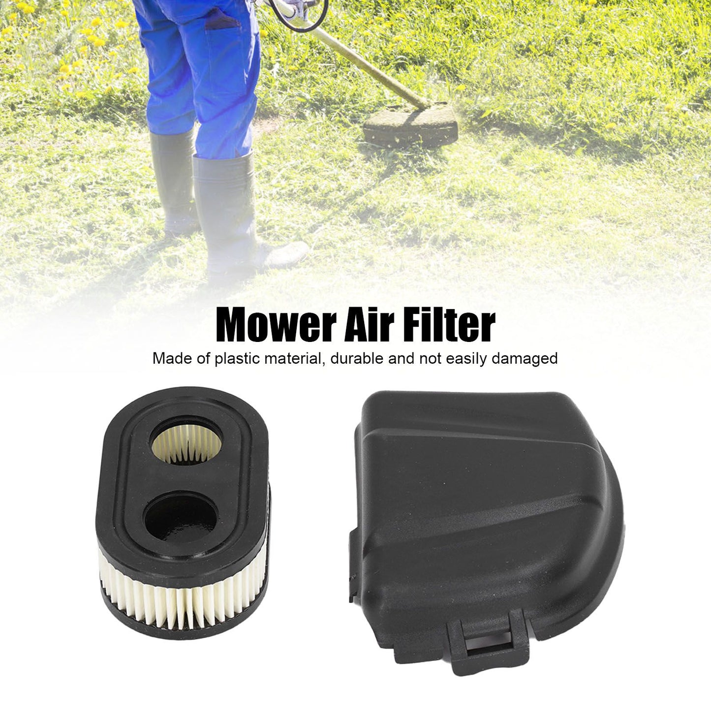 Lawn Mower Air Filter Replacement Plastic Garden Mower Filter Cover Set for Lawn Trimmer 798452 590548 V1294-YM0523-3111210502311