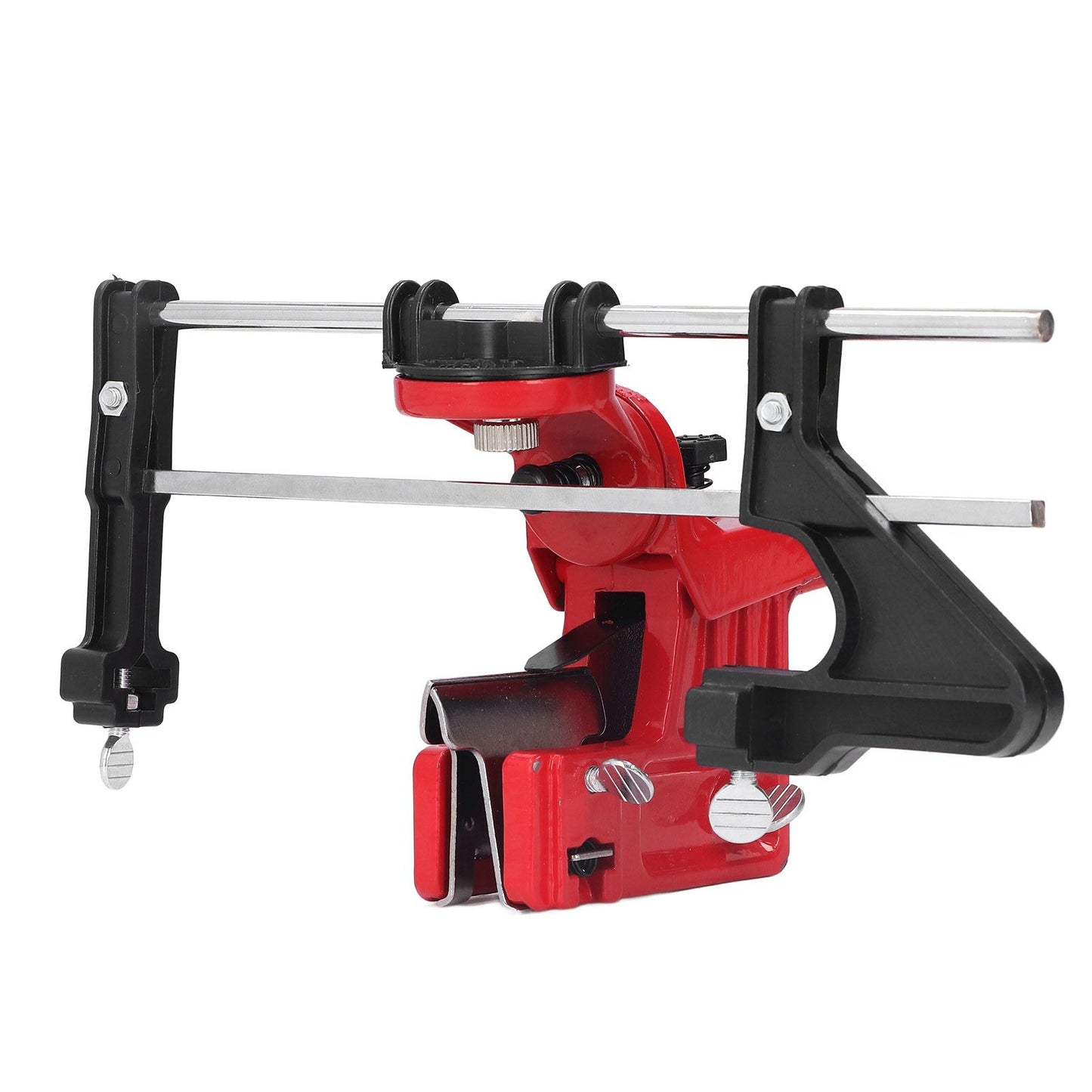 Chain Sharpener Sharpening Stone Guide Bracket Adjustable Steel Red Rustproof for Home V1294-YM0523-3111210503211