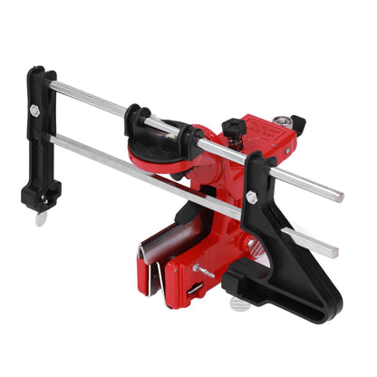 Chain Sharpener Sharpening Stone Guide Bracket Adjustable Steel Red Rustproof for Home V1294-YM0523-3111210503211