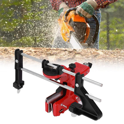 Chain Sharpener Sharpening Stone Guide Bracket Adjustable Steel Red Rustproof for Home V1294-YM0523-3111210503211