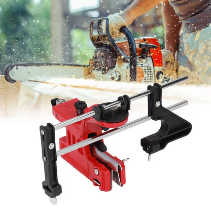 Chain Sharpener Sharpening Stone Guide Bracket Adjustable Steel Red Rustproof for Home V1294-YM0523-3111210503211