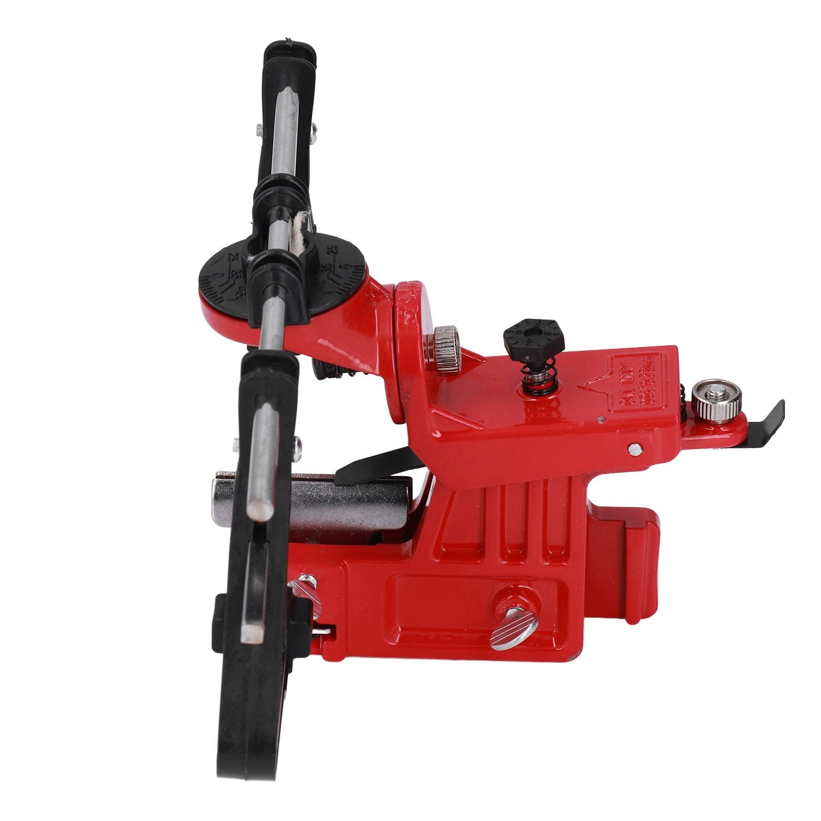Chain Sharpener Sharpening Stone Guide Bracket Adjustable Steel Red Rustproof for Home V1294-YM0523-3111210503211