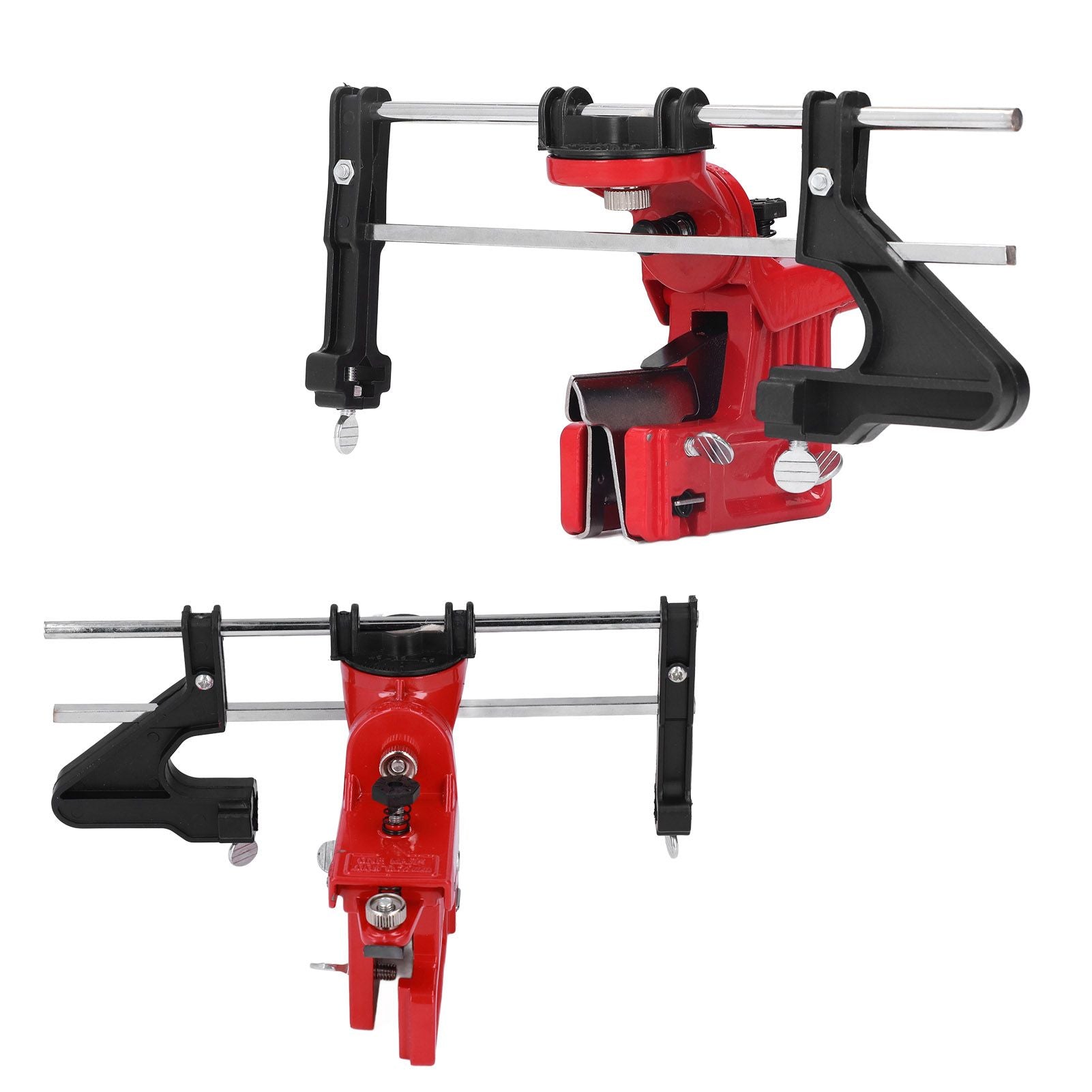 Chain Sharpener Sharpening Stone Guide Bracket Adjustable Steel Red Rustproof for Home V1294-YM0523-3111210503211