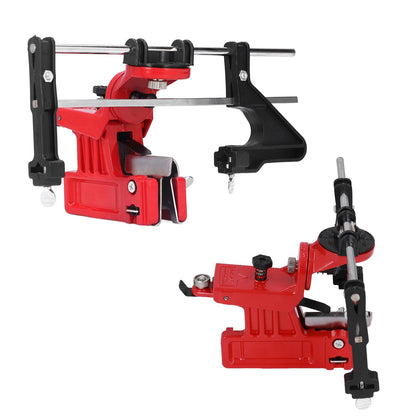 Chain Sharpener Sharpening Stone Guide Bracket Adjustable Steel Red Rustproof for Home V1294-YM0523-3111210503211