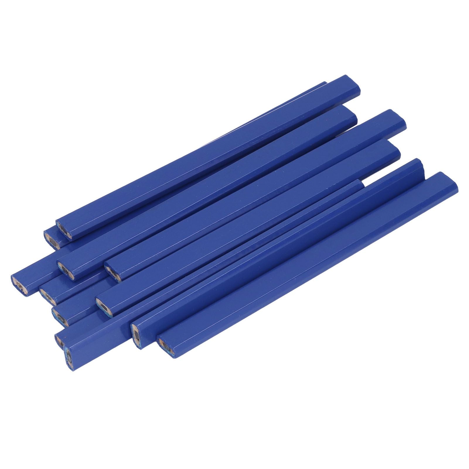 7in Carpenter Pencil Set with Sharpener Flat Octagonal Woodworking Pencil Wood Marking Pencil for Carpentry V1294-YM0523-3111210503511