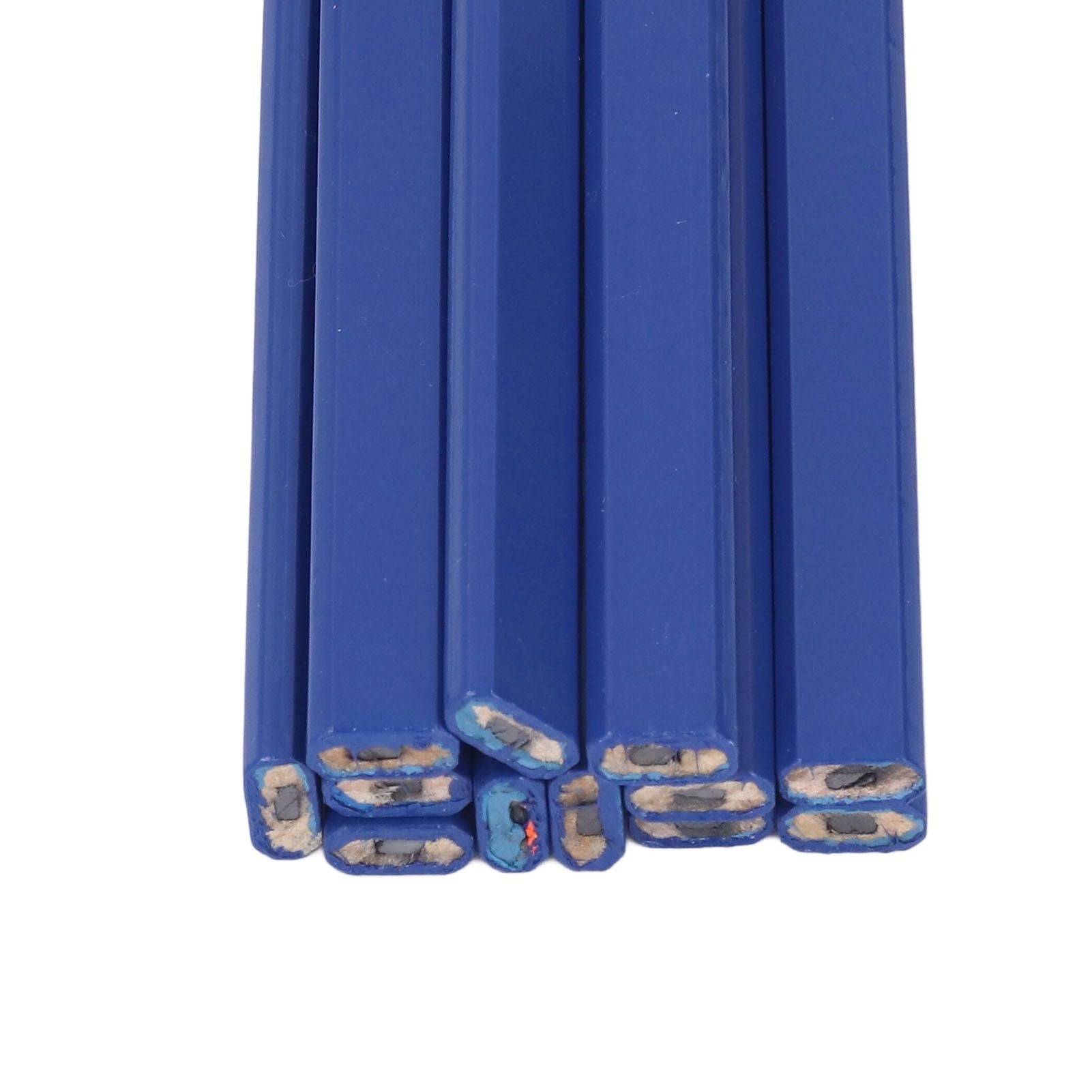 7in Carpenter Pencil Set with Sharpener Flat Octagonal Woodworking Pencil Wood Marking Pencil for Carpentry V1294-YM0523-3111210503511