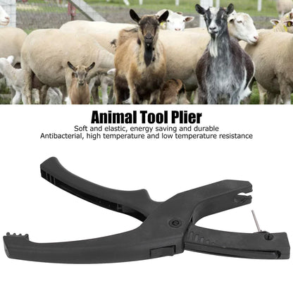 Ear Tag Pliers Antibacterial Automatic Springback Energy Saving TPU Ear Tag Applicator for Pigs Sheep Goats V1294-YM0523-3111210506111