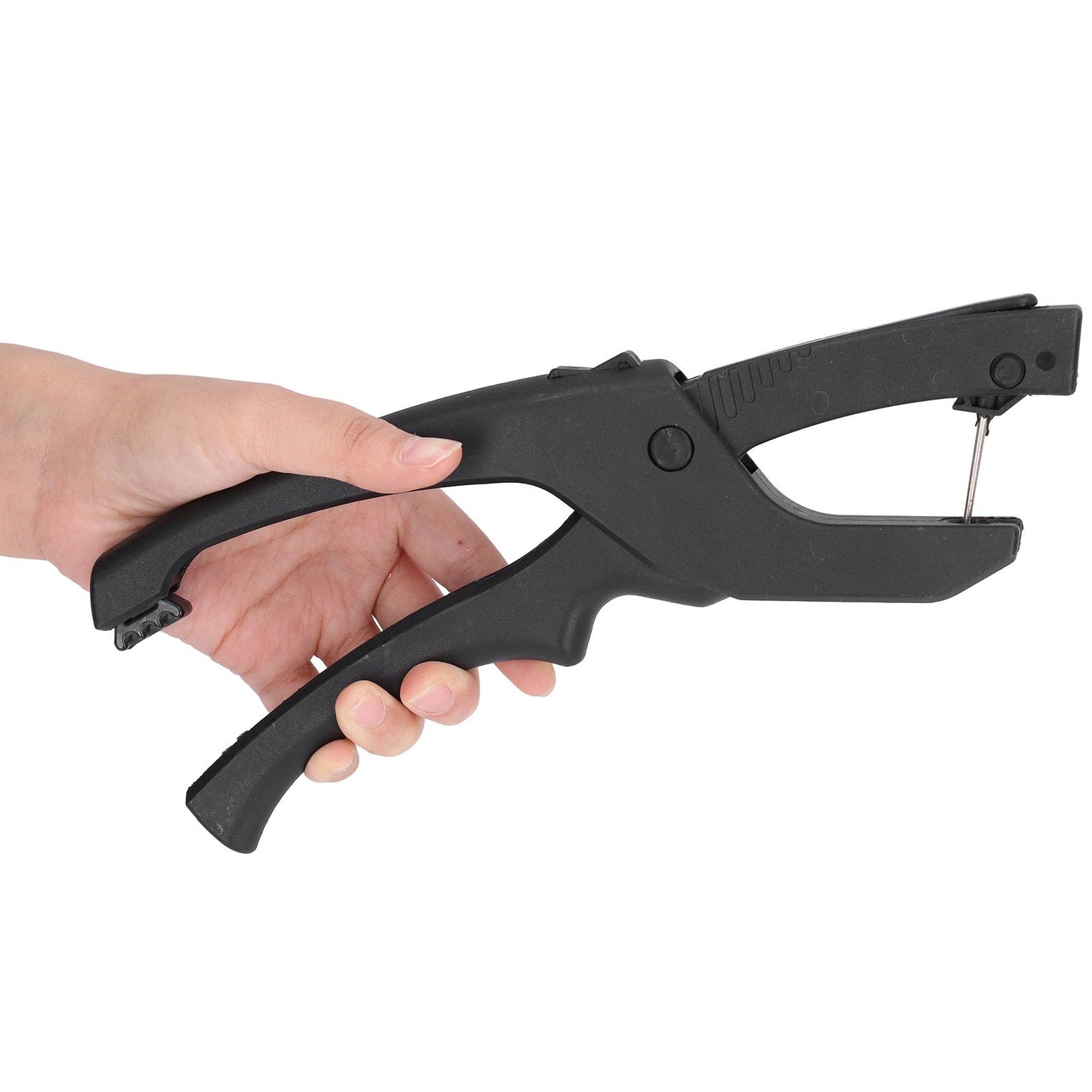 Ear Tag Pliers Antibacterial Automatic Springback Energy Saving TPU Ear Tag Applicator for Pigs Sheep Goats V1294-YM0523-3111210506111