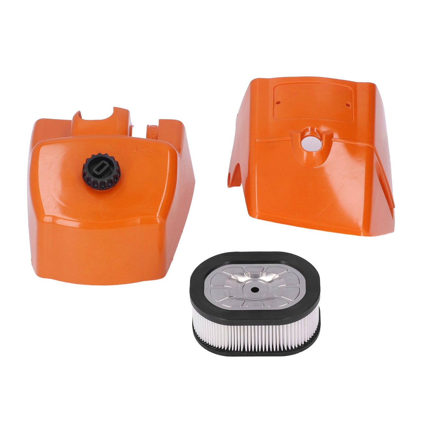 Air Filter with Cylinder Cover Set Plastic Replacement for Stihl 066 MS660 MS650 Chainsaw 000 120 1654 V1294-YM0523-3111210507511