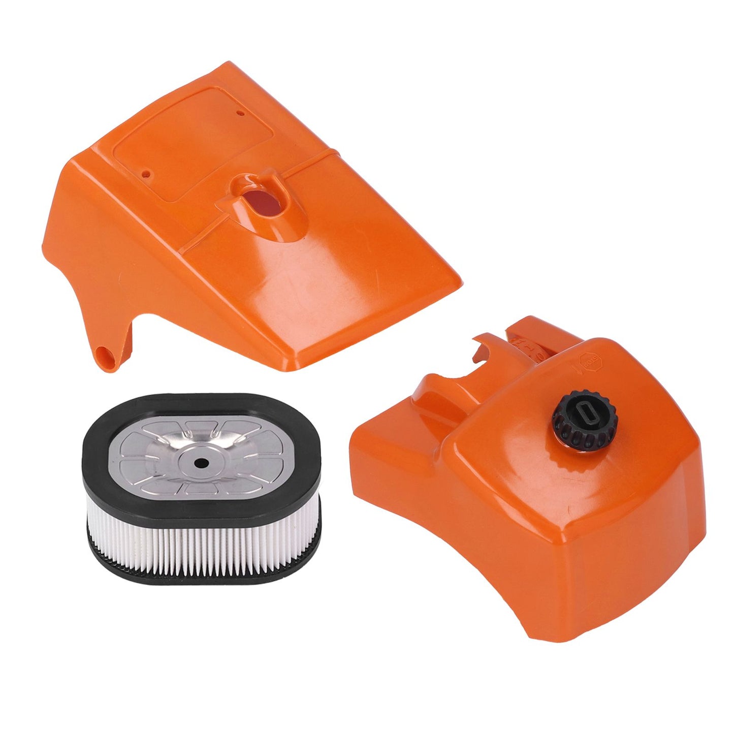 Air Filter with Cylinder Cover Set Plastic Replacement for Stihl 066 MS660 MS650 Chainsaw 000 120 1654 V1294-YM0523-3111210507511