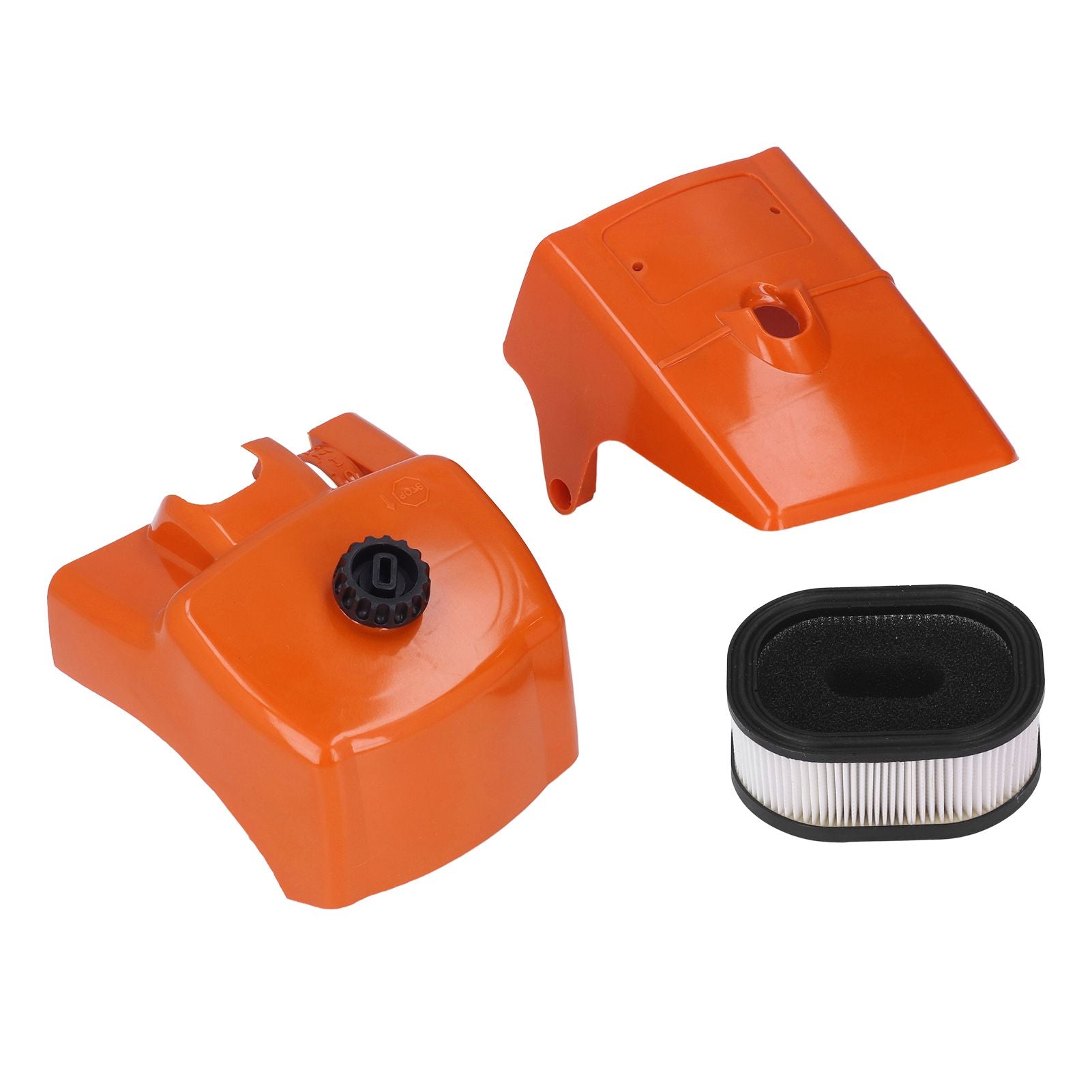 Air Filter with Cylinder Cover Set Plastic Replacement for Stihl 066 MS660 MS650 Chainsaw 000 120 1654 V1294-YM0523-3111210507511