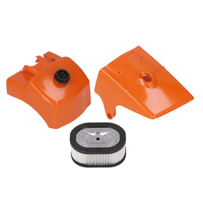 Air Filter with Cylinder Cover Set Plastic Replacement for Stihl 066 MS660 MS650 Chainsaw 000 120 1654 V1294-YM0523-3111210507511