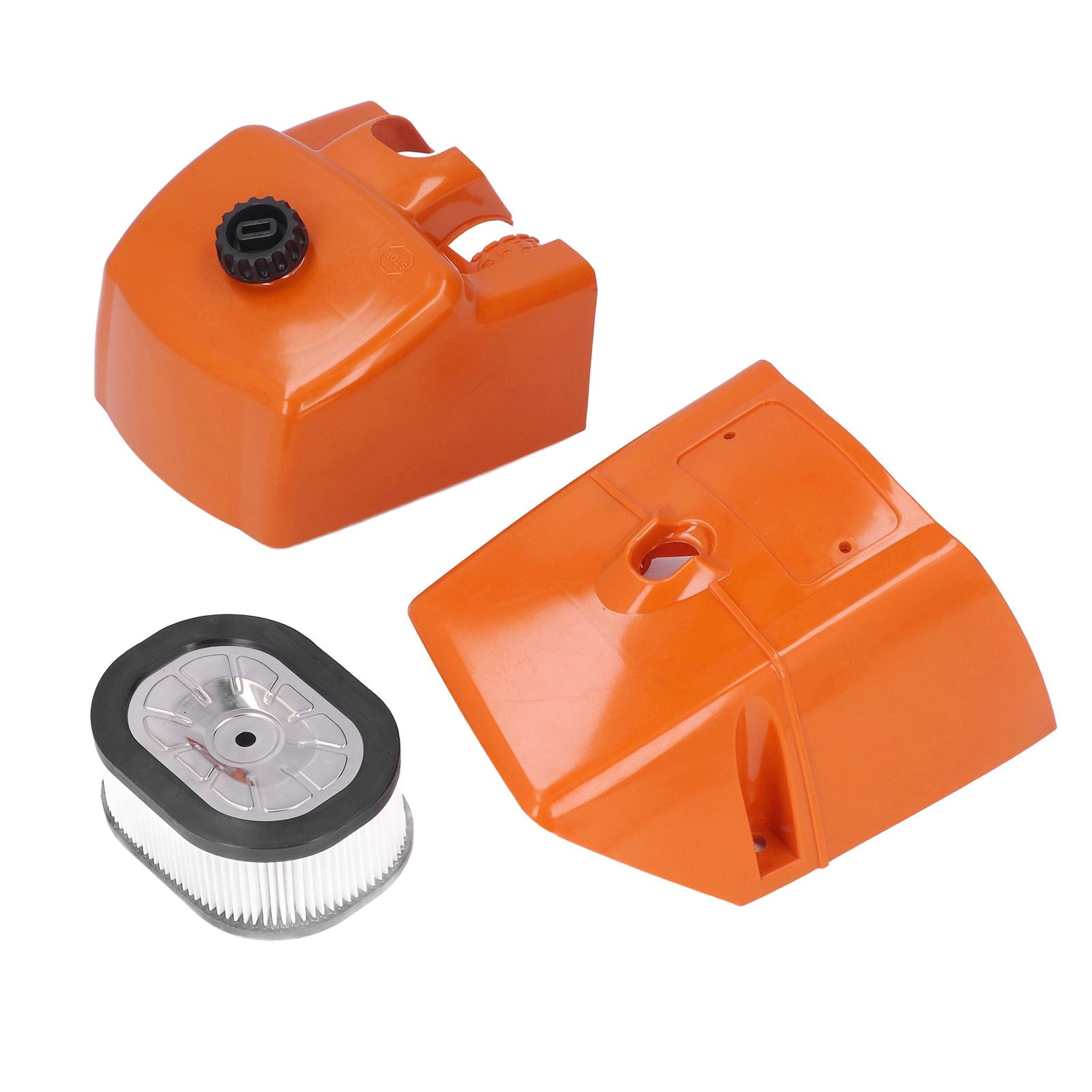 Air Filter with Cylinder Cover Set Plastic Replacement for Stihl 066 MS660 MS650 Chainsaw 000 120 1654 V1294-YM0523-3111210507511