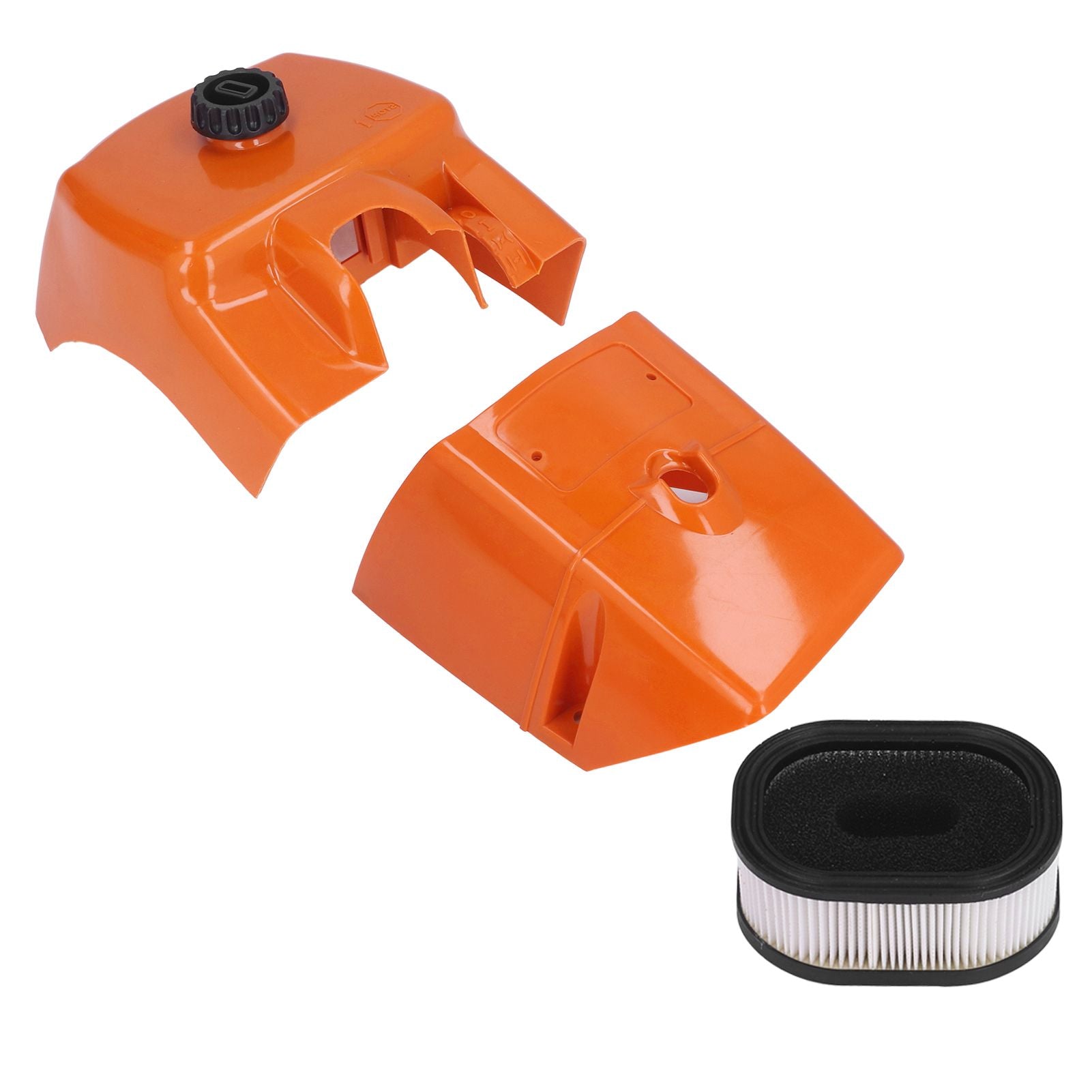 Air Filter with Cylinder Cover Set Plastic Replacement for Stihl 066 MS660 MS650 Chainsaw 000 120 1654 V1294-YM0523-3111210507511
