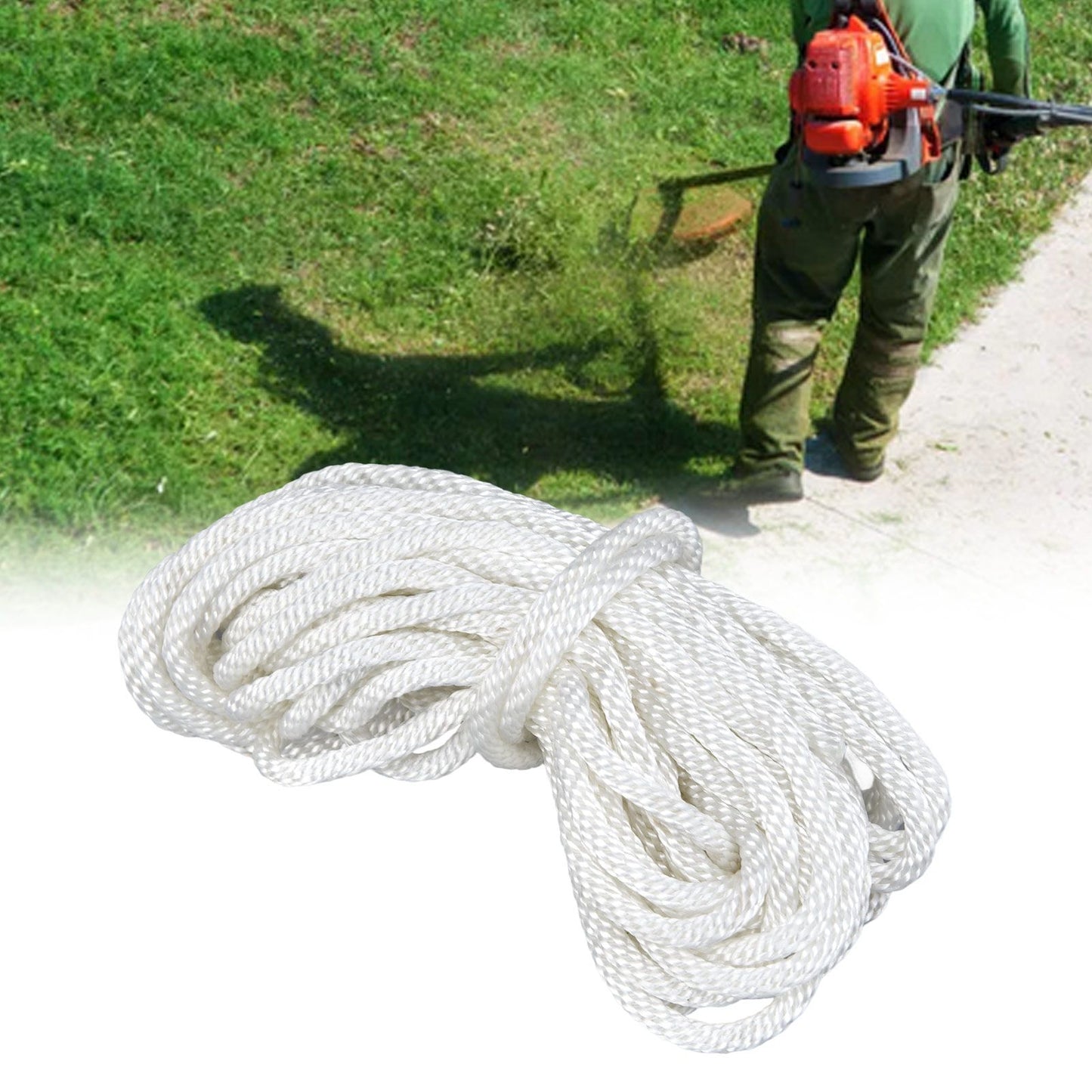 Pull Recoil Starter Rope 10m/32.8ft Long Nylon for Chain Saw Lawn Mowers Trimmers Engine Parts3.5mm V1294-YM0523-3111210507712