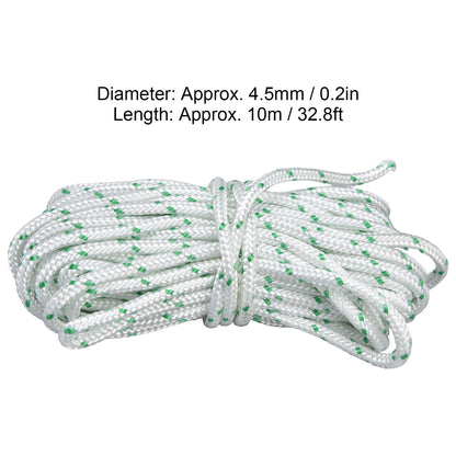 4.5mmx10m Recoil Starter Rope Nylon Garden Chainsaw Starter Pull Cord for Husqvarna Lawn Mower V1294-YM0523-3111210508311