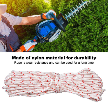 10M Nylon Starter Rope Lawn Mower Chainsaw Trimmer Starter Rope Pull Cord Replacement for STIHL3mm / 0.12in V1294-YM0523-3111210508511
