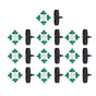 10 Sets Misting Nozzle Plastic Atomizing Cross Sprayer Accessory Kit for Irrigation V1294-YM0523-3111210509511