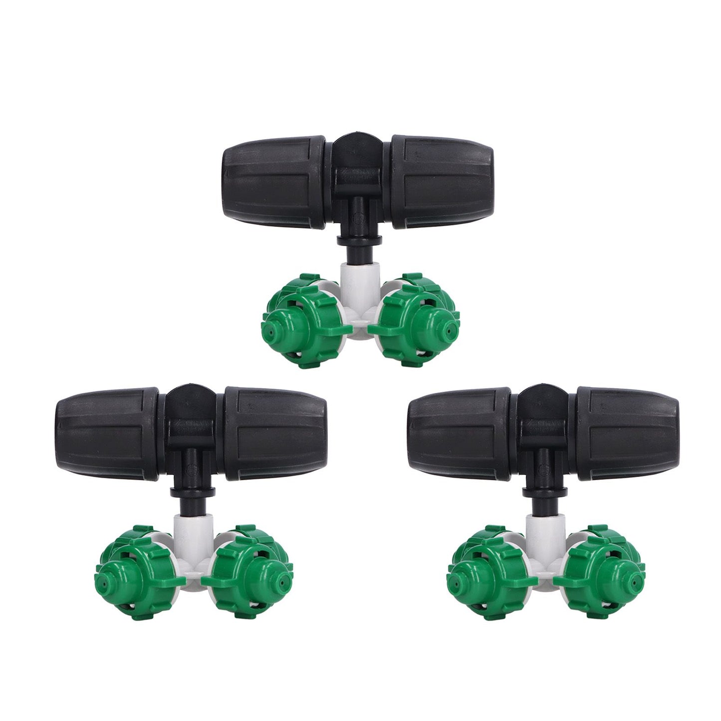 10 Sets Misting Nozzle Plastic Atomizing Cross Sprayer Accessory Kit for Irrigation V1294-YM0523-3111210509511