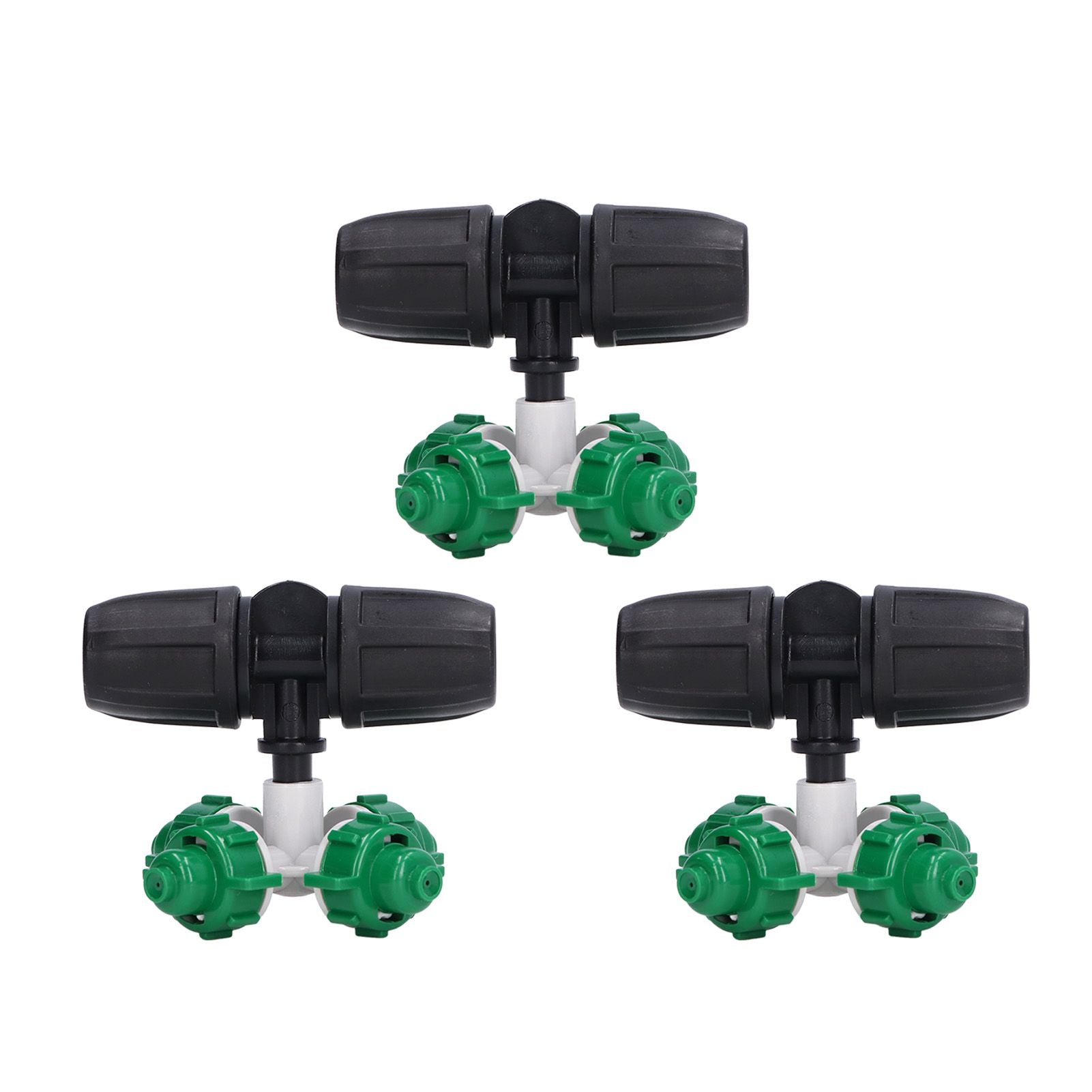 10 Sets Misting Nozzle Plastic Atomizing Cross Sprayer Accessory Kit for Irrigation V1294-YM0523-3111210509511