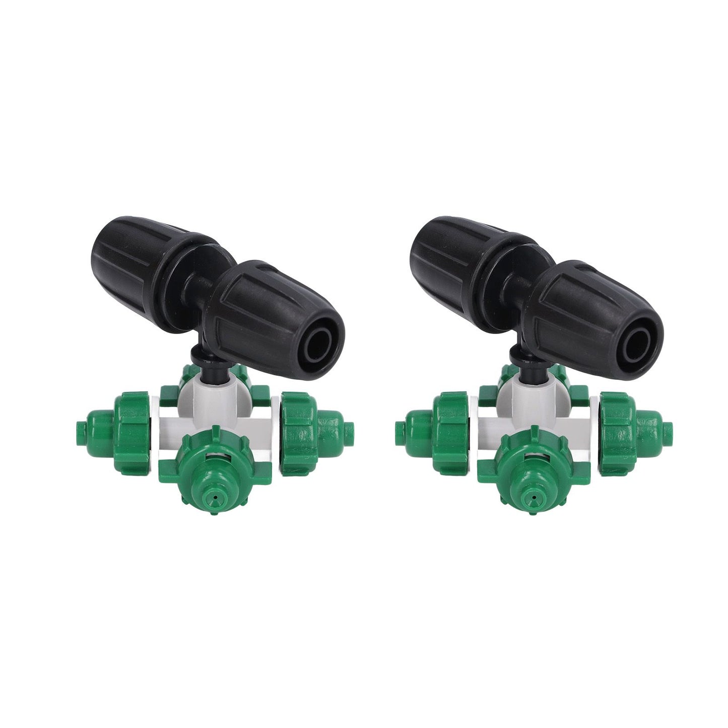 10 Sets Misting Nozzle Plastic Atomizing Cross Sprayer Accessory Kit for Irrigation V1294-YM0523-3111210509511