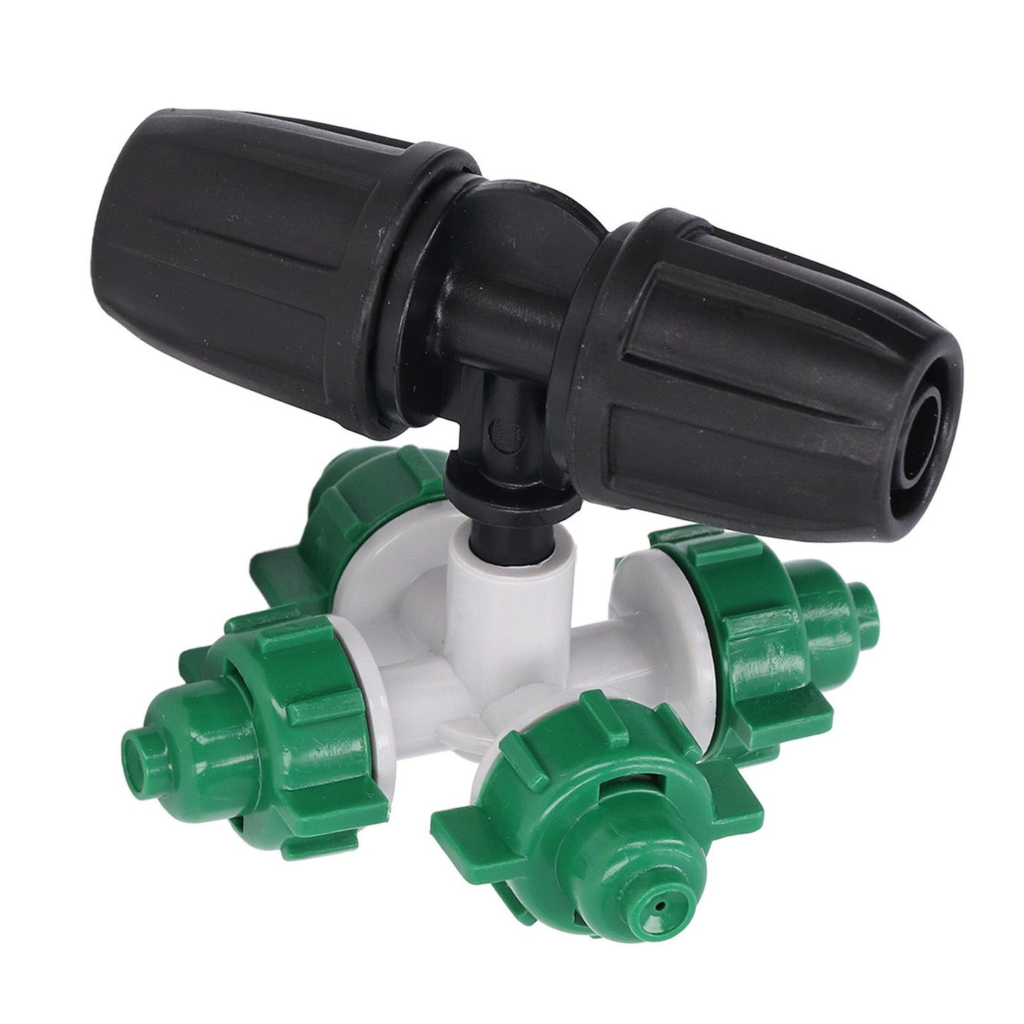 10 Sets Misting Nozzle Plastic Atomizing Cross Sprayer Accessory Kit for Irrigation V1294-YM0523-3111210509511