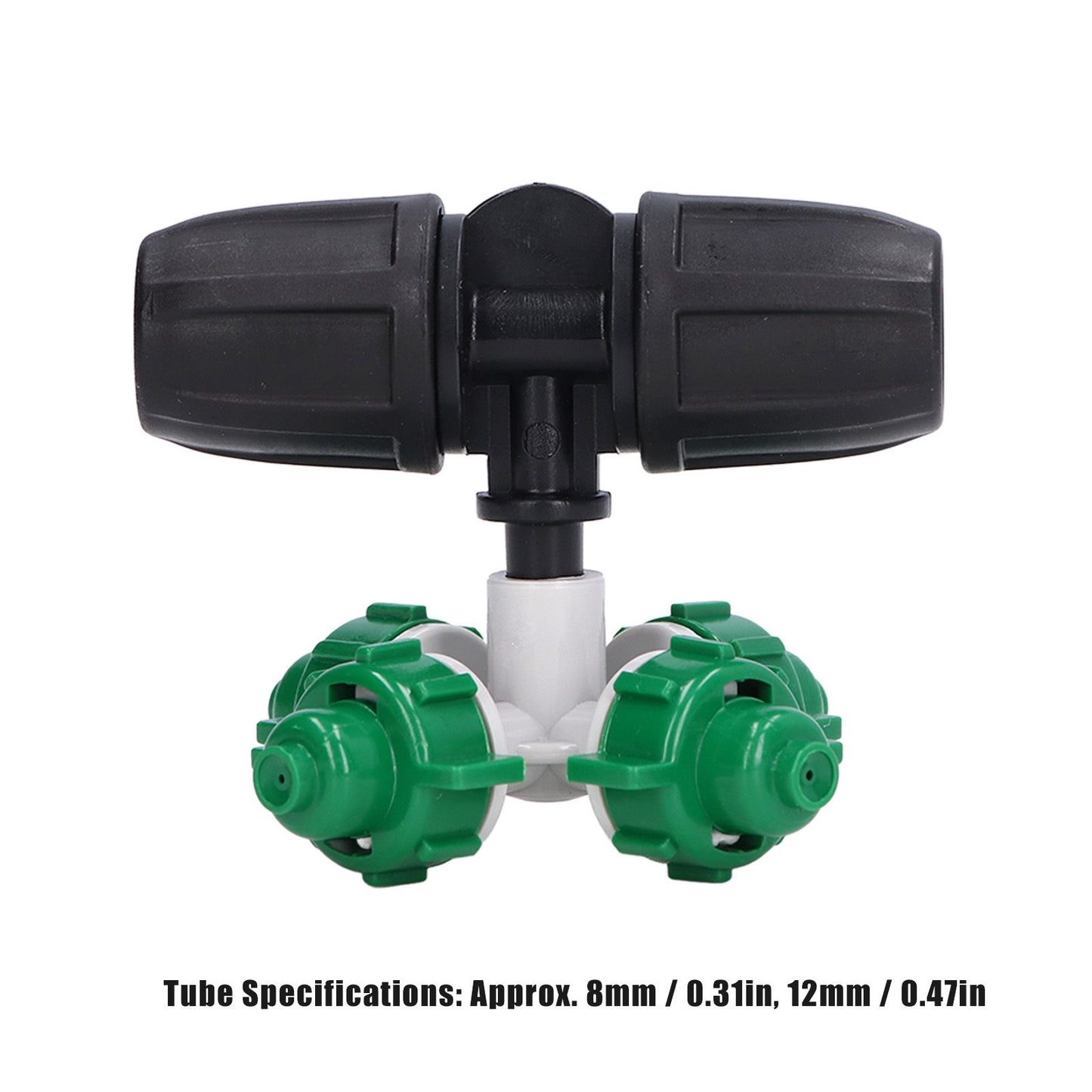 10 Sets Misting Nozzle Plastic Atomizing Cross Sprayer Accessory Kit for Irrigation V1294-YM0523-3111210509511