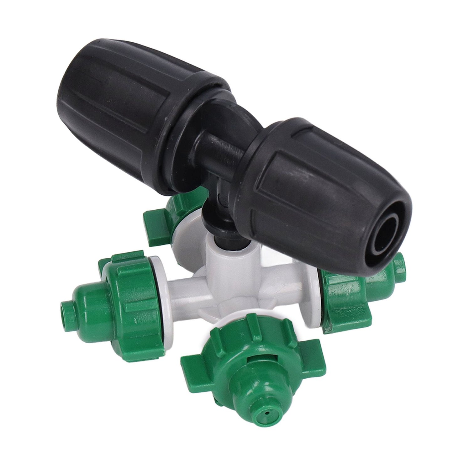 10 Sets Misting Nozzle Plastic Atomizing Cross Sprayer Accessory Kit for Irrigation V1294-YM0523-3111210509511