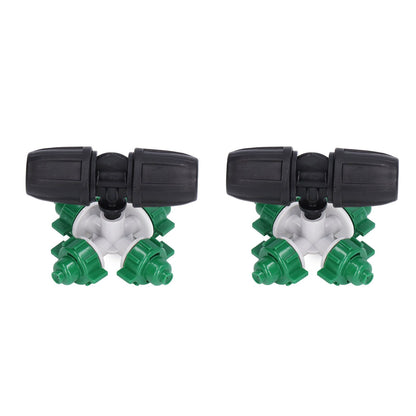 10 Sets Misting Nozzle Plastic Atomizing Cross Sprayer Accessory Kit for Irrigation V1294-YM0523-3111210509511