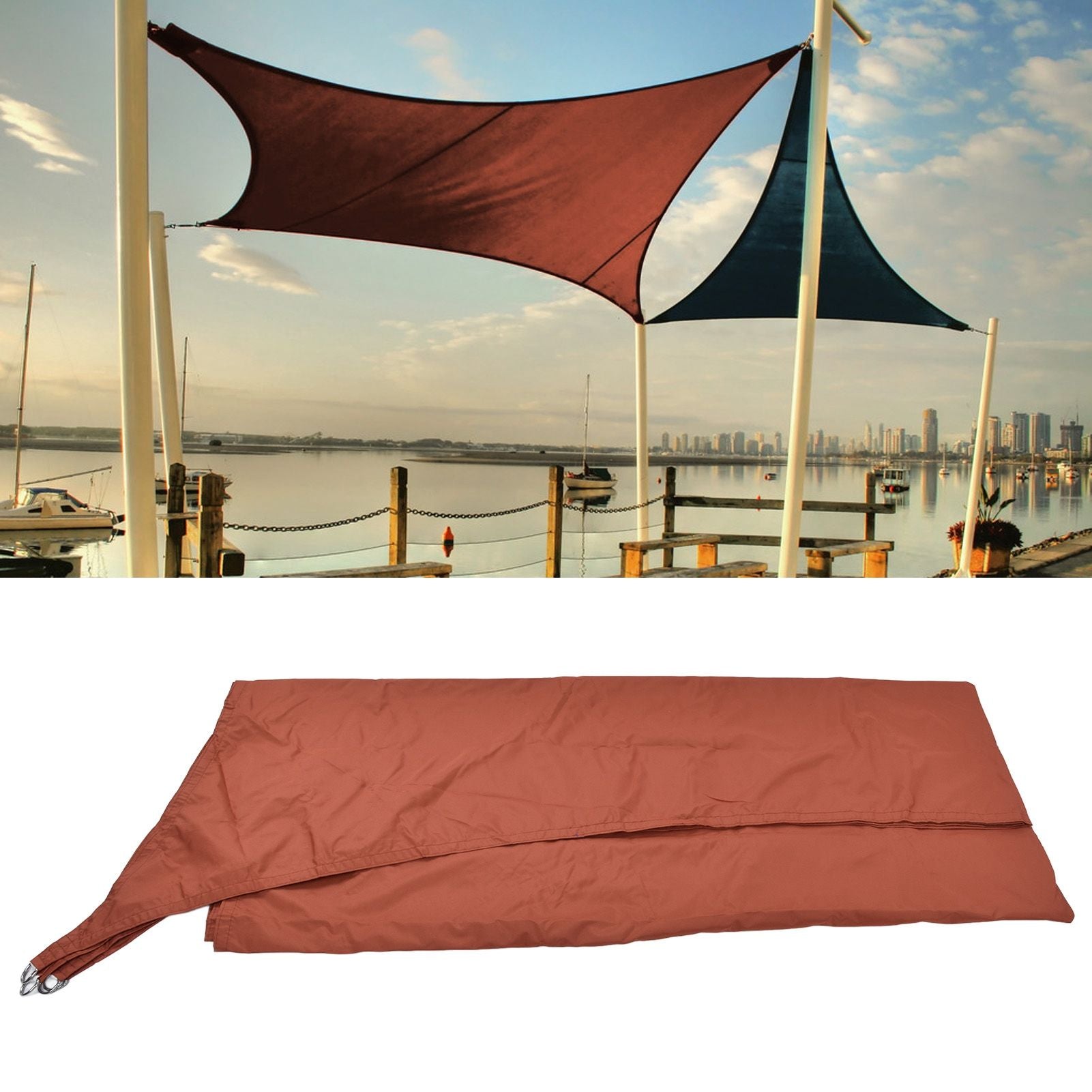 Sun Shade Sail Waterproof Pergola Canopy for Patio Garden Swimming Pool Rectangle 3x4meter V1294-YM0523-3111210511311