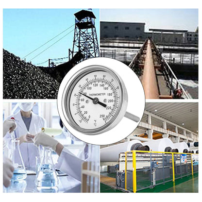 -18-120 degrees C Dial Thermometer Barbecue Oven Bimetallic Thermometer Pointer Type Temperature Gauge V1294-YM0523-3111220000811