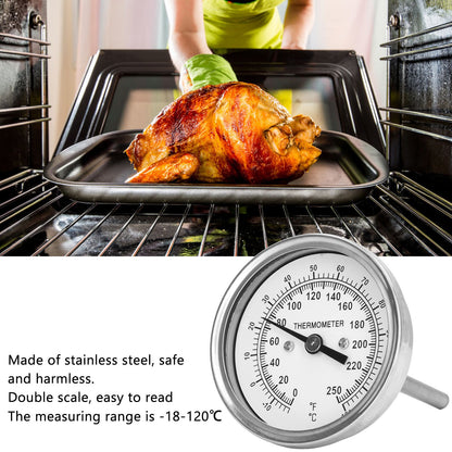-18-120 degrees C Dial Thermometer Barbecue Oven Bimetallic Thermometer Pointer Type Temperature Gauge V1294-YM0523-3111220000811