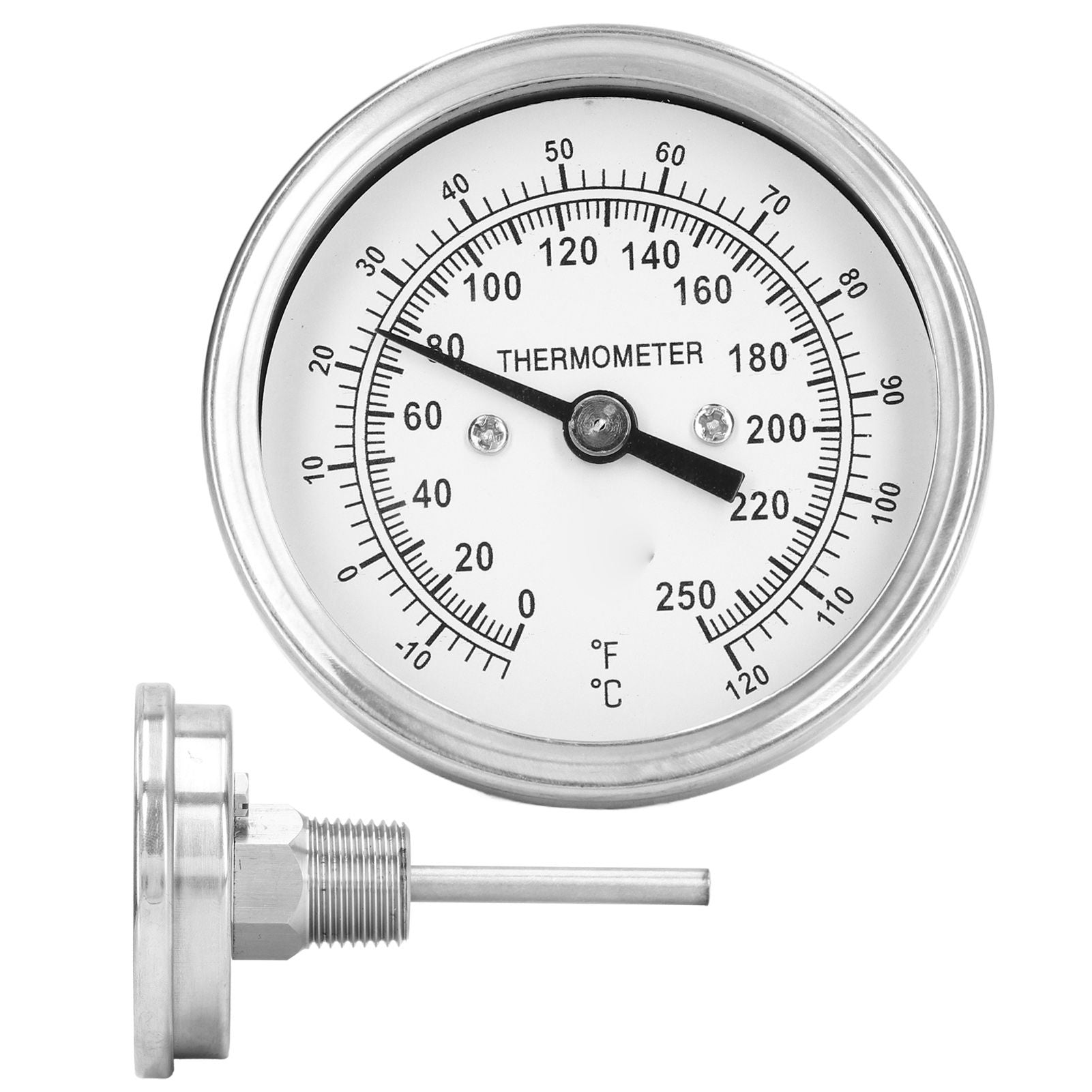-18-120 degrees C Dial Thermometer Barbecue Oven Bimetallic Thermometer Pointer Type Temperature Gauge V1294-YM0523-3111220000811