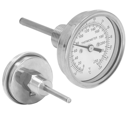 -18-120 degrees C Dial Thermometer Barbecue Oven Bimetallic Thermometer Pointer Type Temperature Gauge V1294-YM0523-3111220000811