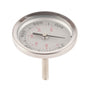 Grill Thermometer Stainless Steel Bimetallic High Accuracy 100-475 degrees F Easy Assembly Wide Application V1294-YM0523-3111220001311