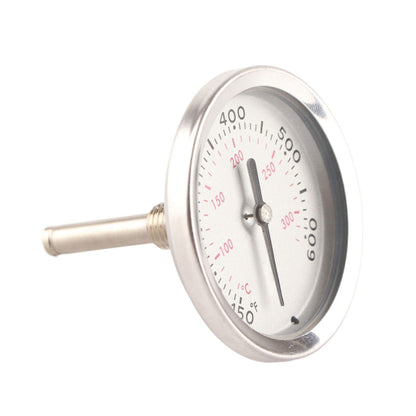 Grill Thermometer Stainless Steel Bimetallic High Accuracy 100-475 degrees F Easy Assembly Wide Application V1294-YM0523-3111220001311