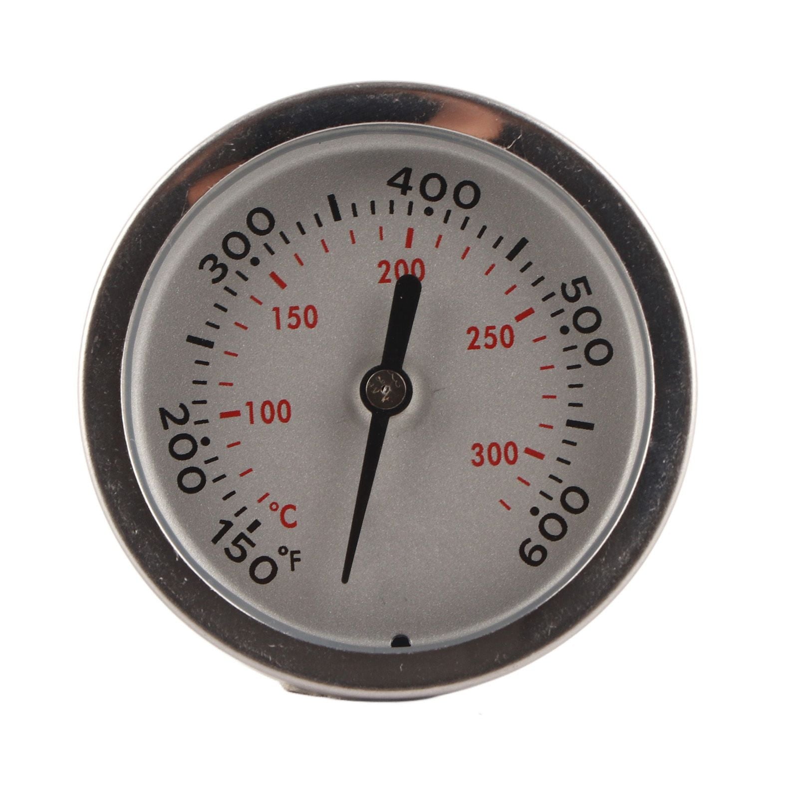 Grill Thermometer Stainless Steel Bimetallic High Accuracy 100-475 degrees F Easy Assembly Wide Application V1294-YM0523-3111220001311