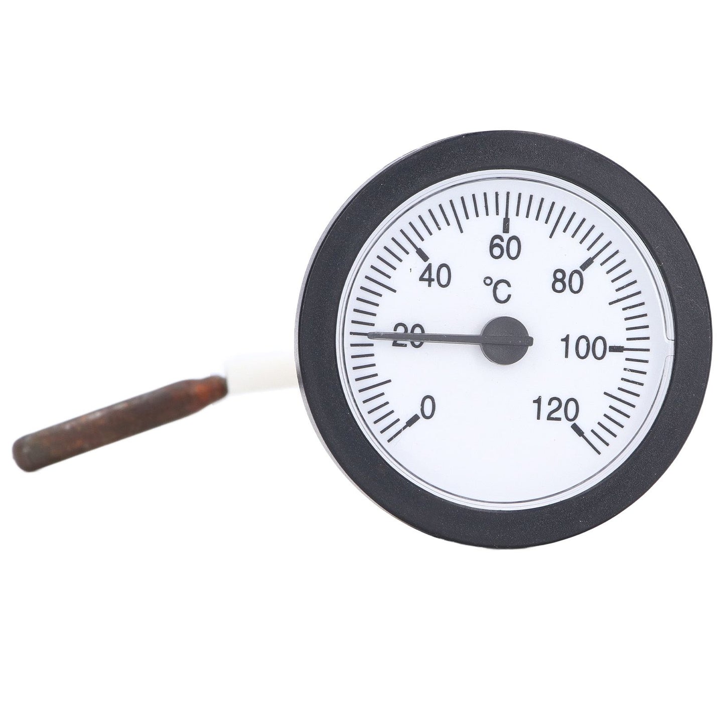 Dial Thermometer 0-120 degrees C Measuring Range Copper Sensor Clear Temperature Scale 52mm/2.0in Thermometer V1294-YM0523-3111220001511