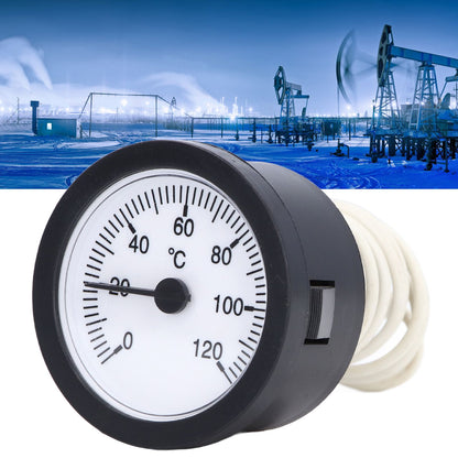 Dial Thermometer 0-120 degrees C Measuring Range Copper Sensor Clear Temperature Scale 52mm/2.0in Thermometer V1294-YM0523-3111220001511