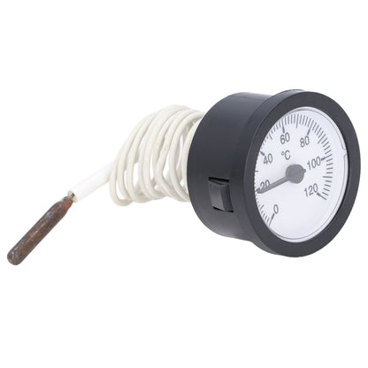 Dial Thermometer 0-120 degrees C Measuring Range Copper Sensor Clear Temperature Scale 52mm/2.0in Thermometer V1294-YM0523-3111220001511
