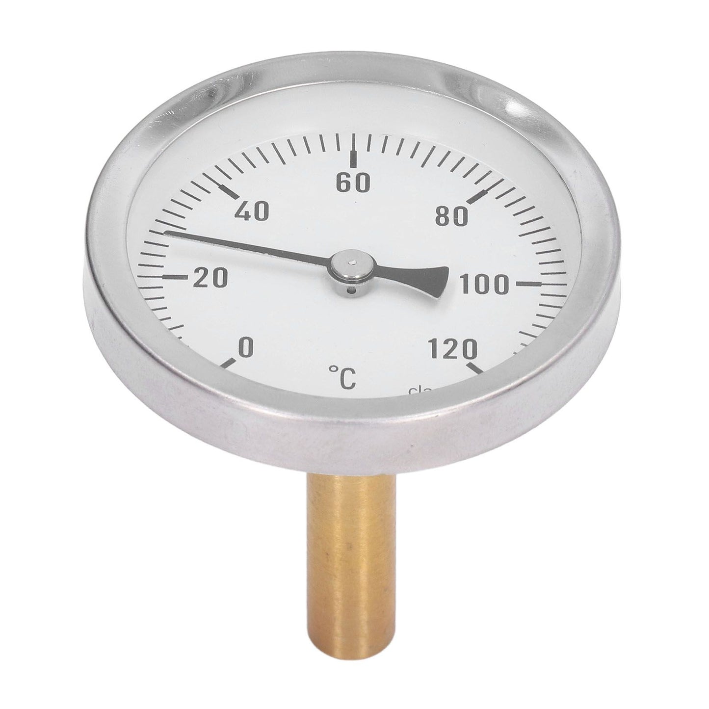 63mm Dial Thermometer Barbecue Pointer Type Thermometer 0-120 degrees C Bimetallic Temperature Gauge for V1294-YM0523-3111220001611