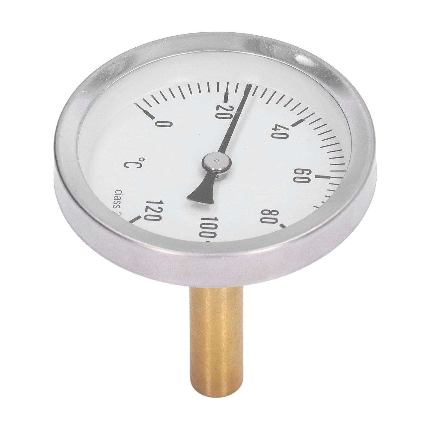 63mm Dial Thermometer Barbecue Pointer Type Thermometer 0-120 degrees C Bimetallic Temperature Gauge for V1294-YM0523-3111220001611