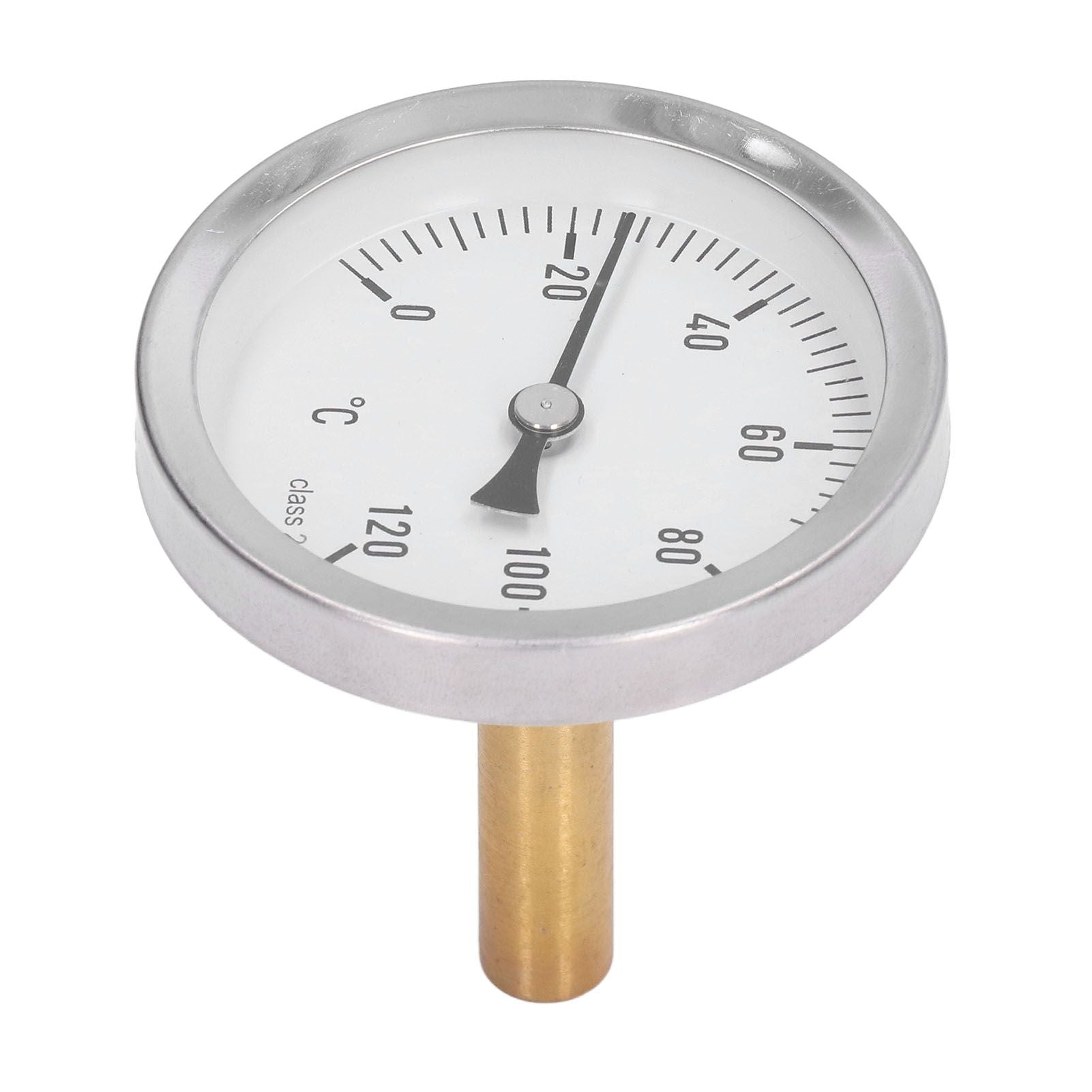 63mm Dial Thermometer Barbecue Pointer Type Thermometer 0-120 degrees C Bimetallic Temperature Gauge for V1294-YM0523-3111220001611