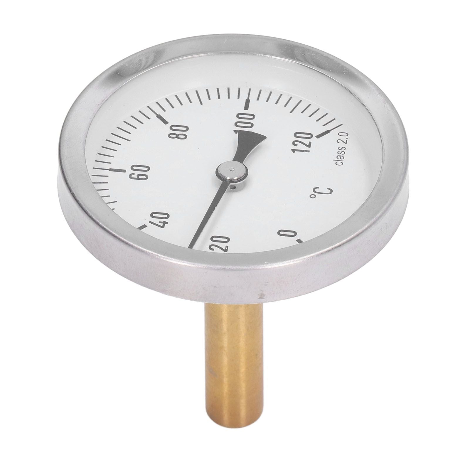 63mm Dial Thermometer Barbecue Pointer Type Thermometer 0-120 degrees C Bimetallic Temperature Gauge for V1294-YM0523-3111220001611