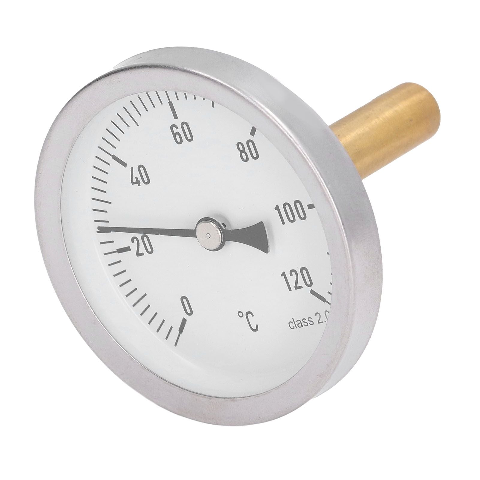 63mm Dial Thermometer Barbecue Pointer Type Thermometer 0-120 degrees C Bimetallic Temperature Gauge for V1294-YM0523-3111220001611