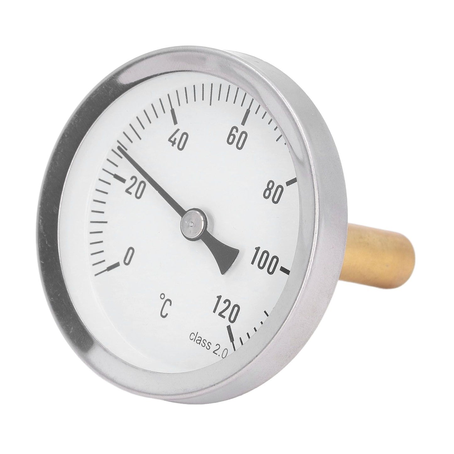 63mm Dial Thermometer Barbecue Pointer Type Thermometer 0-120 degrees C Bimetallic Temperature Gauge for V1294-YM0523-3111220001611