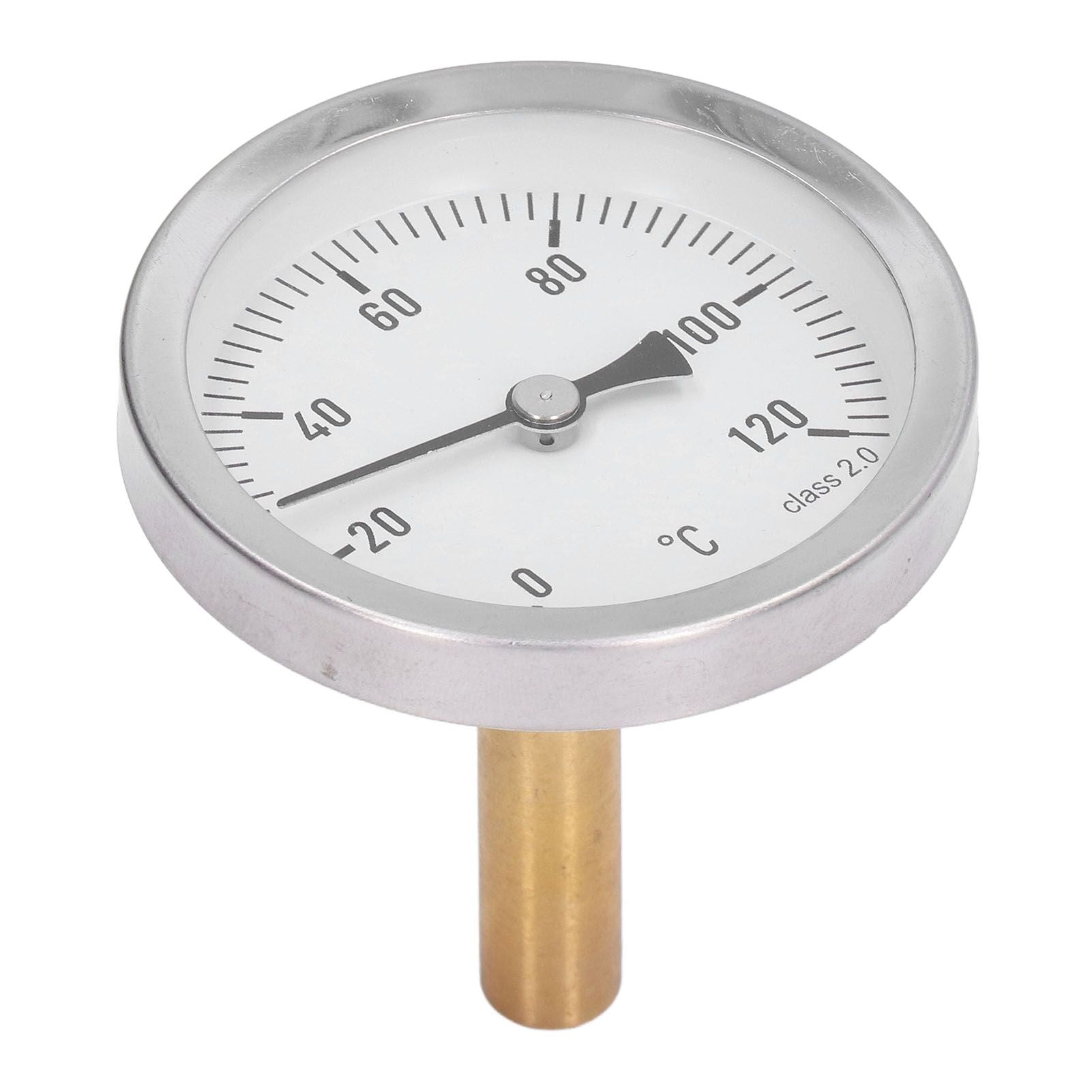 63mm Dial Thermometer Barbecue Pointer Type Thermometer 0-120 degrees C Bimetallic Temperature Gauge for V1294-YM0523-3111220001611