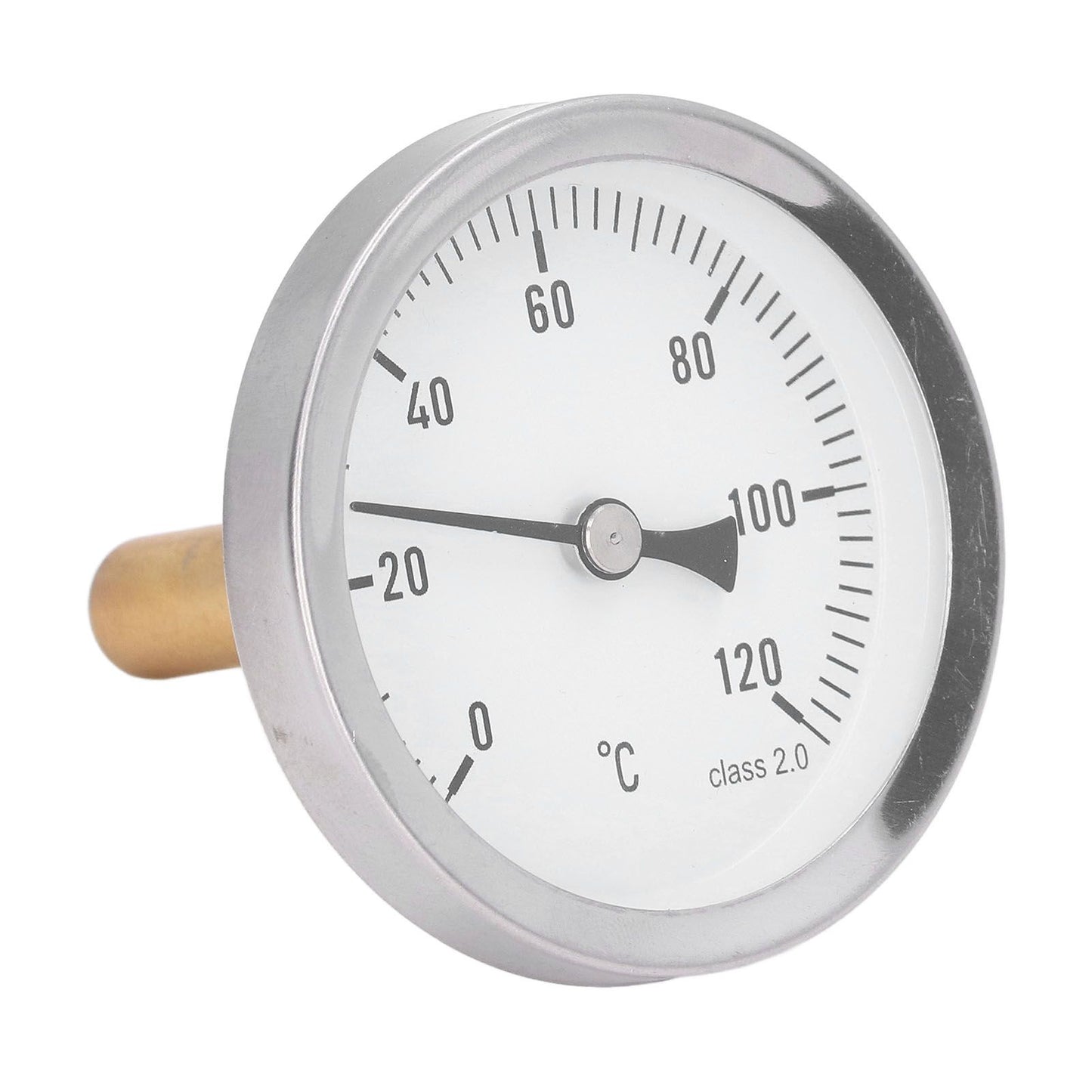 63mm Dial Thermometer Barbecue Pointer Type Thermometer 0-120 degrees C Bimetallic Temperature Gauge for V1294-YM0523-3111220001611